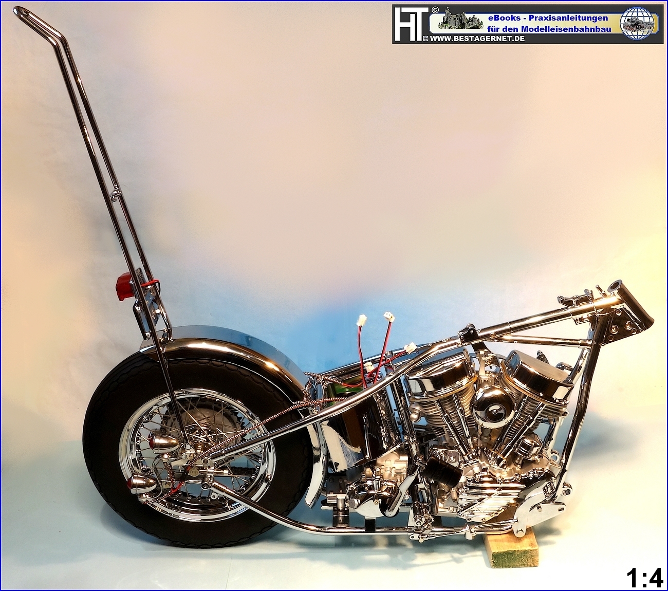 Harley Davidson Easy Rider Captain America Teilmontage 1:4